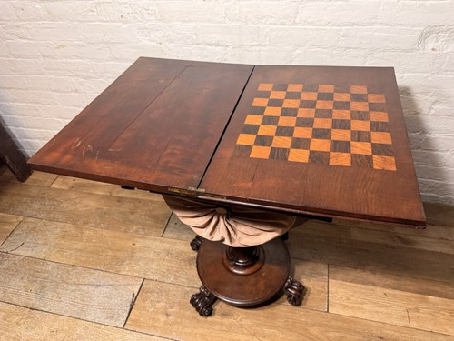 Early victorian mahogany chess - victorian,