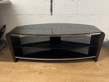 Modern Curved Glass TV Stand