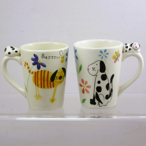 Rayware dog mugs - 2, ht