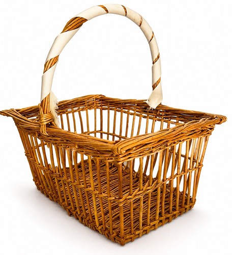 Vintage wicker shopping basket - vintage,