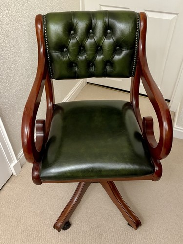 Leather chesterfield style - leather,