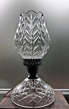 Vintage Waterford Crystal 2 Piece Electrical Tulip 2 Piece Hurricane lamp