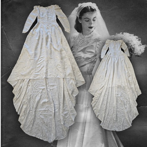 Vintage 1930s 1940s - , jacquard