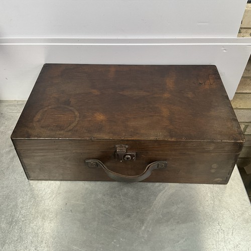 Vintage wooden tool box - vintage,
