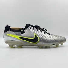 Nike Tiempo Legend 10 Pro Mens Silver Metallic Football Boot UK Size 11