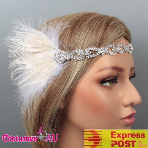1920s headband black - headband,