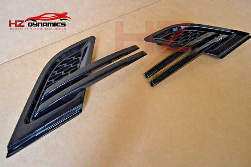 Gloss black side vents - vents, grill