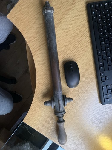 Antique hand pump - antique, fire