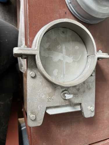 125mm blast gate damper wood - 125mm,