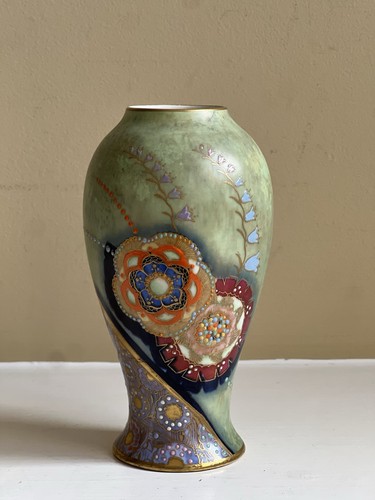 Art deco carlton ware vase - art,