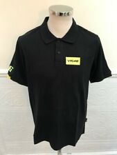 Official Racing Apparel VR46 Valentino Rossi Black Polo Shirt Size M - Brand New