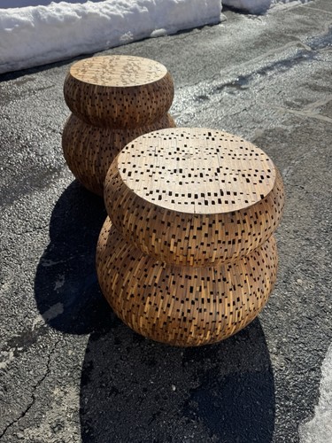 The mashroom teak end - mashroom, table
