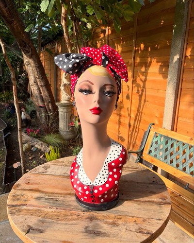 Hand painted mannequin head - mannequin,