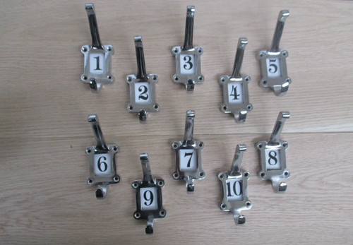 Coat hooks cast iron chrome - coat,