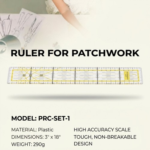 Quilting ruler acrylic 5x30cm - acrylic,