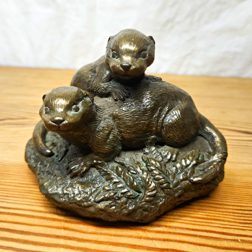 Vintage purbeck designs otters - vintage,