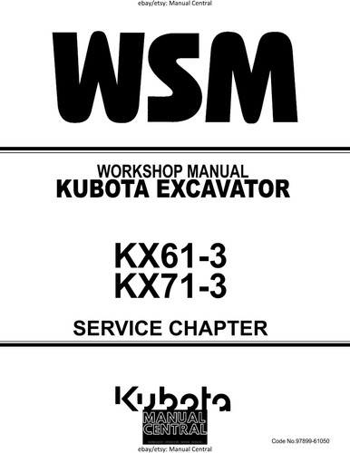 Kubota kx61 kx71 excavator - kx71-3,