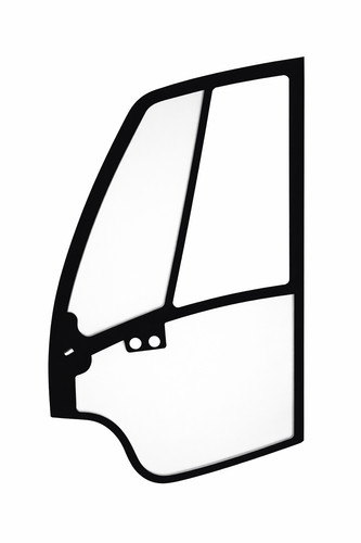 Cab door glass window suit - door,