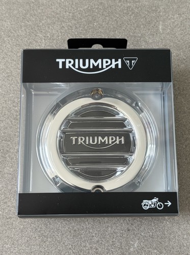 Triumph chrome clutch badge - chrome,