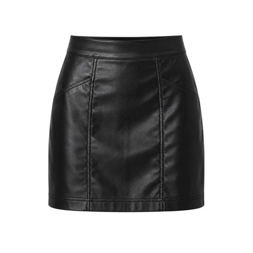 Faux leather skirt uk 10 - faux,