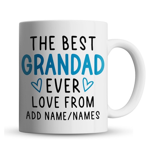 Personalised best grandad - grandad, mug