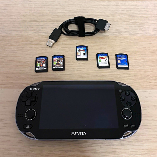 Sony vita black handheld - sony,