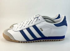 Adidas ROM Original Mens Trainers Leather White Blue Sneakers UK 11