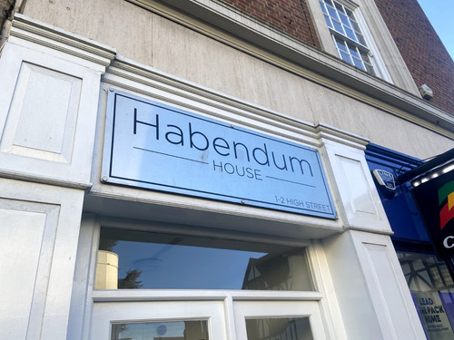 Modern aluminium comp door - aluminium,