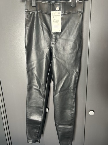 Zara black faux - zara,