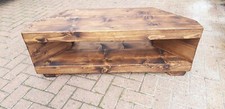 Corner Rustic Pine TV Unit