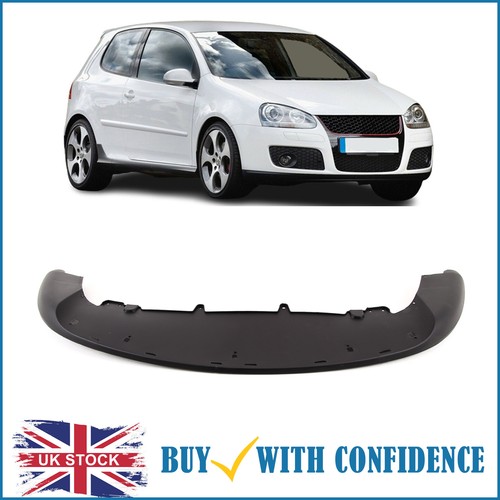 Front bumper spoiler black - front,