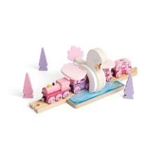 Bigjigs Rail Swan Tunnel - Wooden Trains, Pair With Bigjigs Fairy Train Set