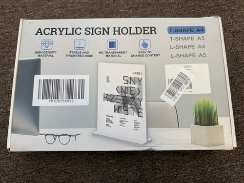 Acrylic sign holder pack - sign,