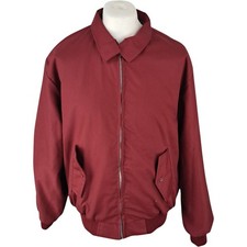 Jacket XL Mens Red Polyester /