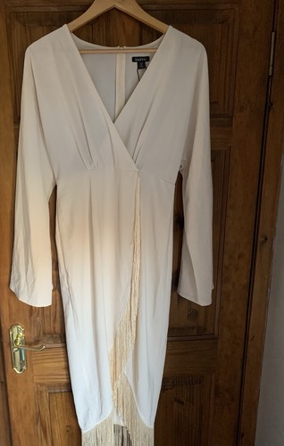 Boohoo white fringe - boohoo,