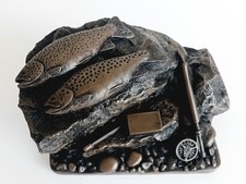 David Hughes Fishing Sculpture / Fishing Trophy. Limited Edition of 65. Signed. 