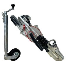 Braked Hitch Coupling Jockey Wheel for Ifor Williams 2700kg Tipper Trailer TT85