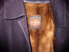 Salko wool alpaca Blue Loden Austrian Tyrol Coat Mens L/XL. Removable lining 