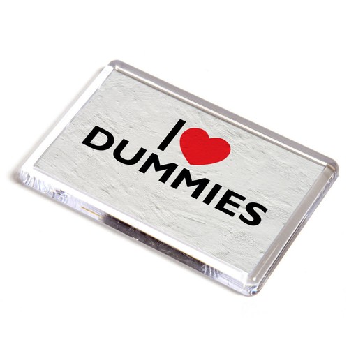 Fridge magnet love dummies - i,