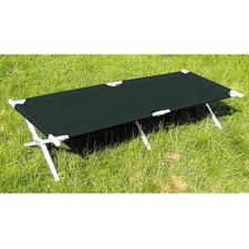 Aluminum Folding Bed Black Camping Bed Camping Cot Bed
