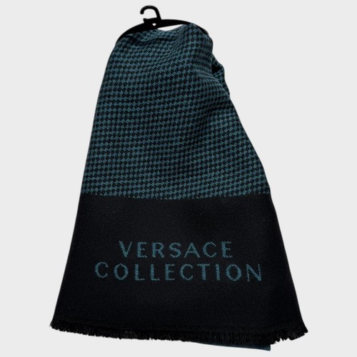 Versace scarf men turquoise - scarf,