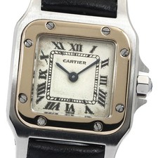CARTIER Santos GalbeeSM W200124D beige Dial Quartz Ladies Watch_871935