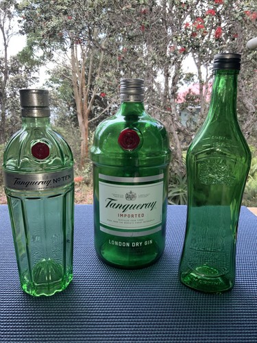 Tanqueray gin empty - tanqueray, no