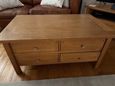 Laura Ashley Milton Oak Coffee Table - 4 Drawers H45 W100 D60