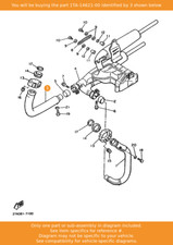YAMAHA Pipe, Exhaust 2, 1TA-14621-00 OEM XV1100 XV1000 XV1100VIRAGO