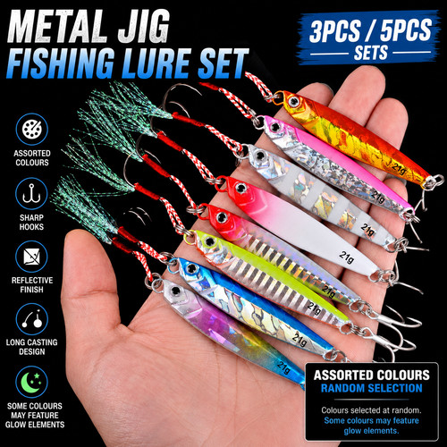Metal jig fishing lure - fishing, 3pc