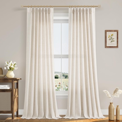 Linen curtains inches long - linen,