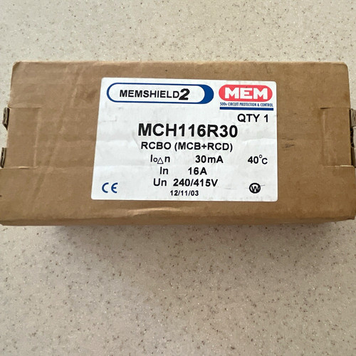 Mem memshield rcbo mch116r30 - rcbo,