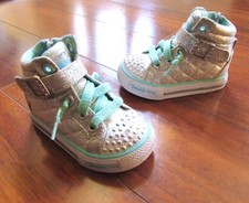 SKECHERS ~New! Toddler's 5 ~ TWINKLE TOES!! Light-Up Walking Trainer Sneakers