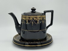 Vintage Black Teapot and